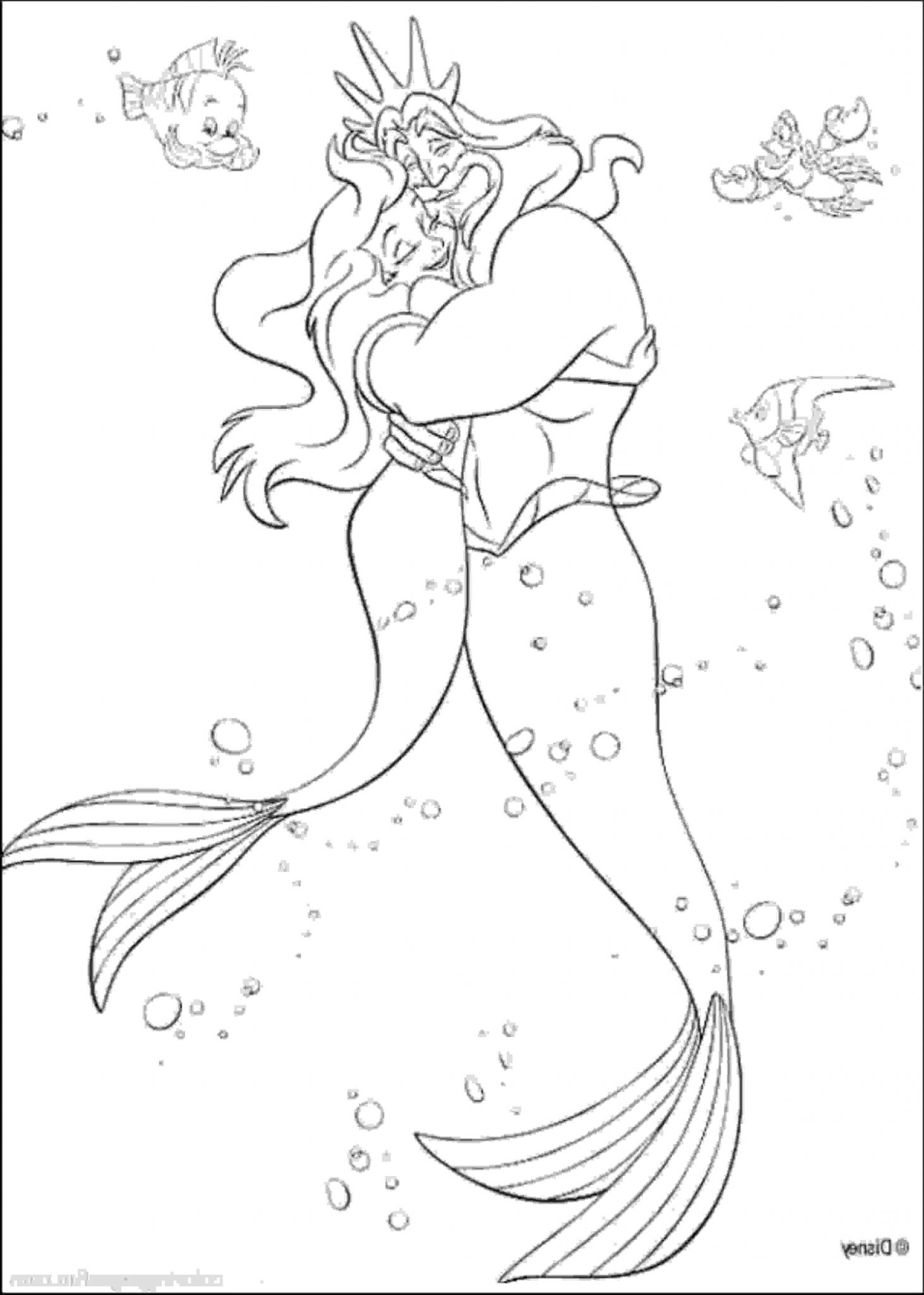 36 Magical The Little Mermaid Coloring Pages Free Printable 8