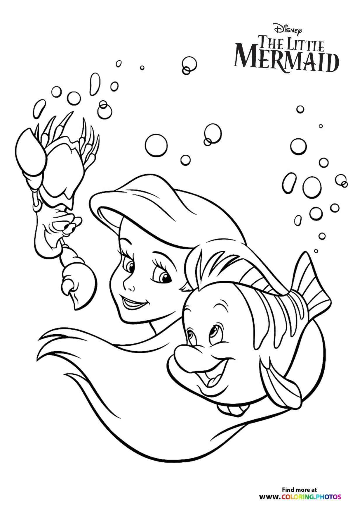 36 Magical The Little Mermaid Coloring Pages Free Printable 9