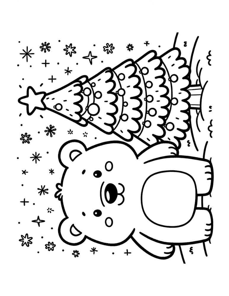 36 Polar Bear Coloring Pages PDF Printable 2