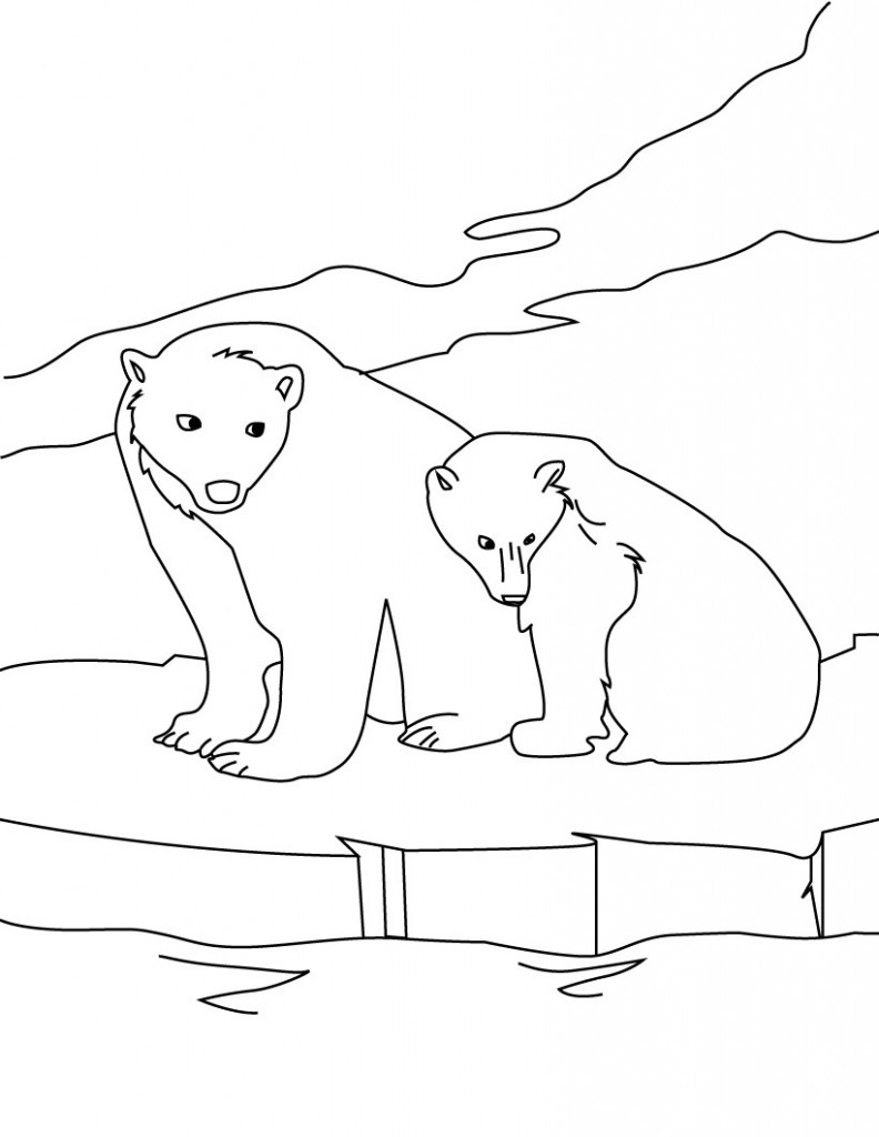 36 Polar Bear Coloring Pages PDF Printable 29