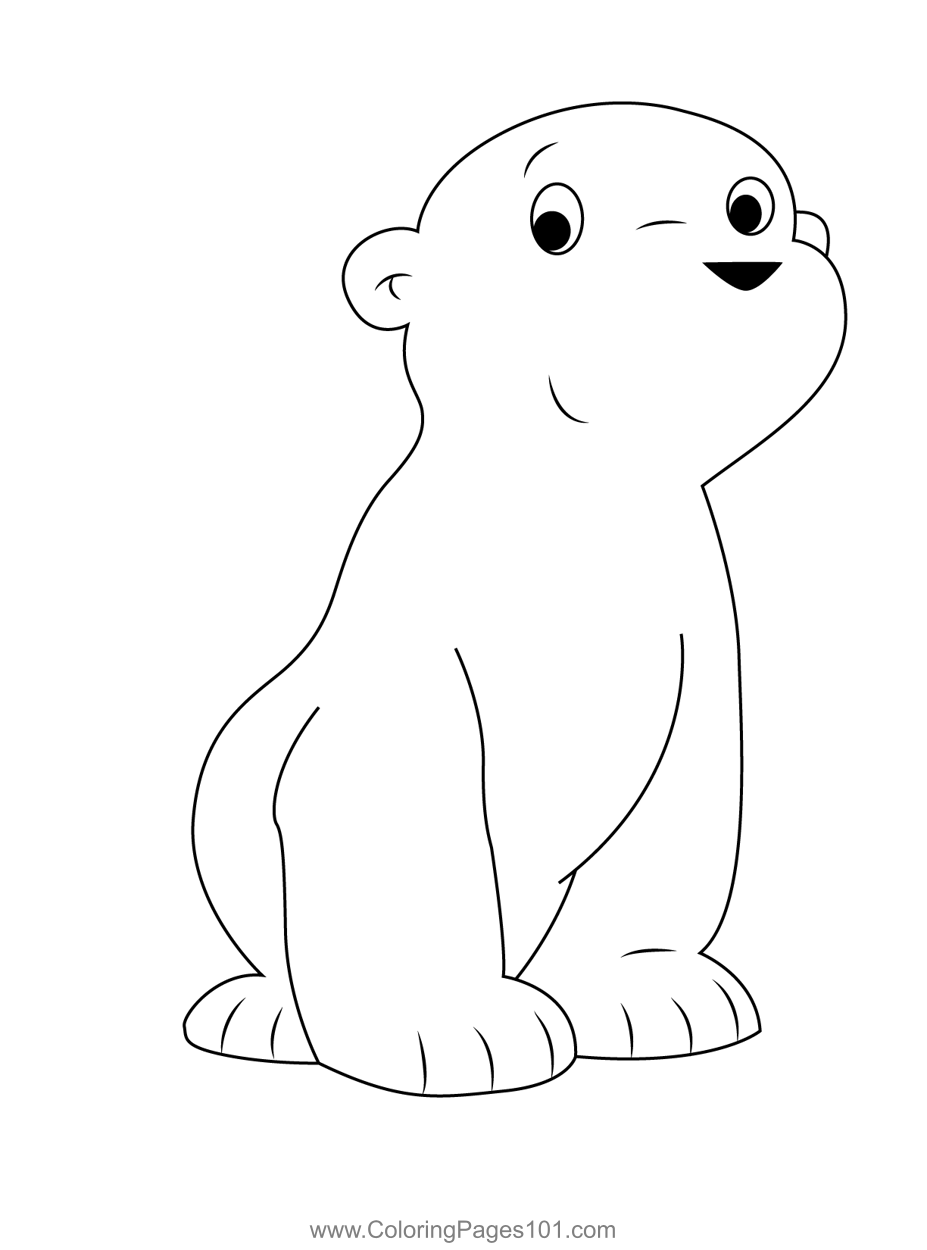 36 Polar Bear Coloring Pages PDF Printable 9