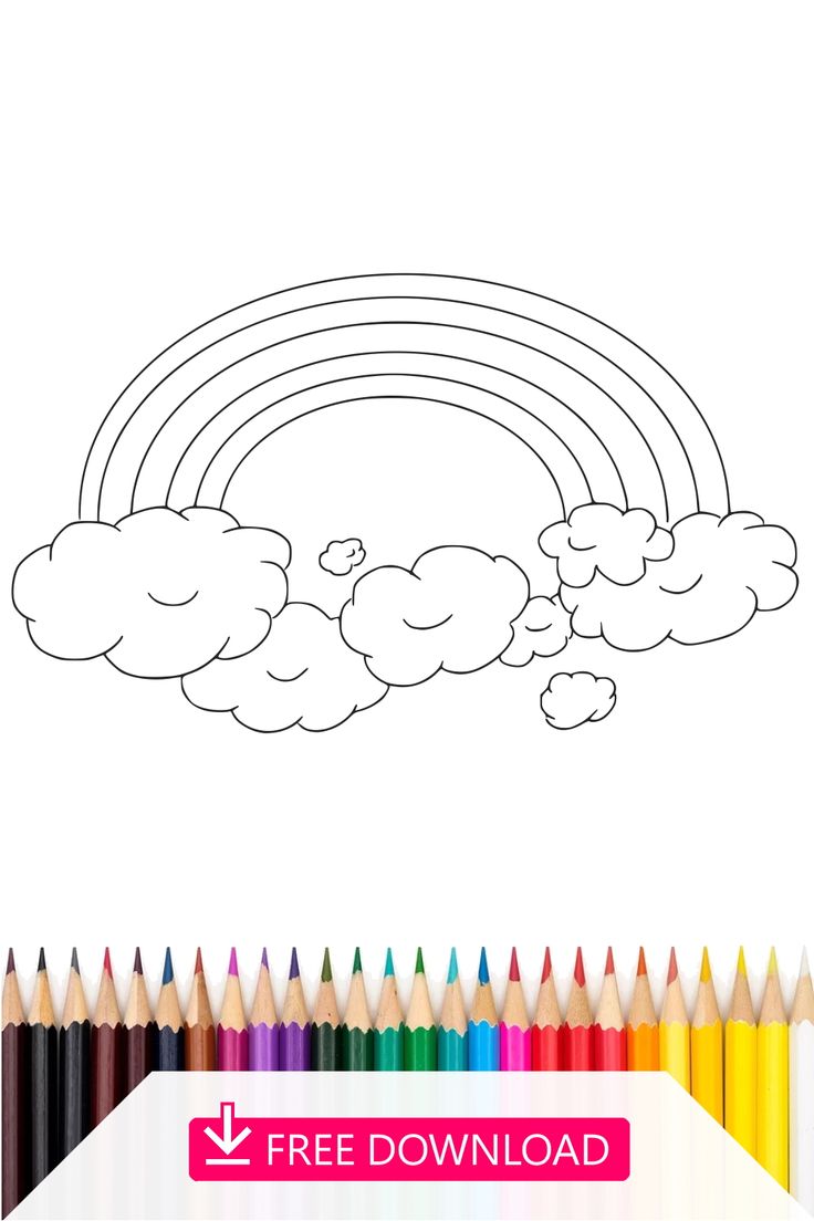 36 Vibrant Rainbow Coloring Pages Printable 32