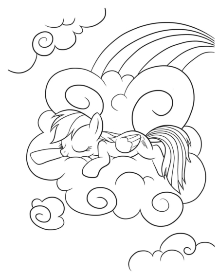 36 Vibrant Rainbow Coloring Pages Printable 35