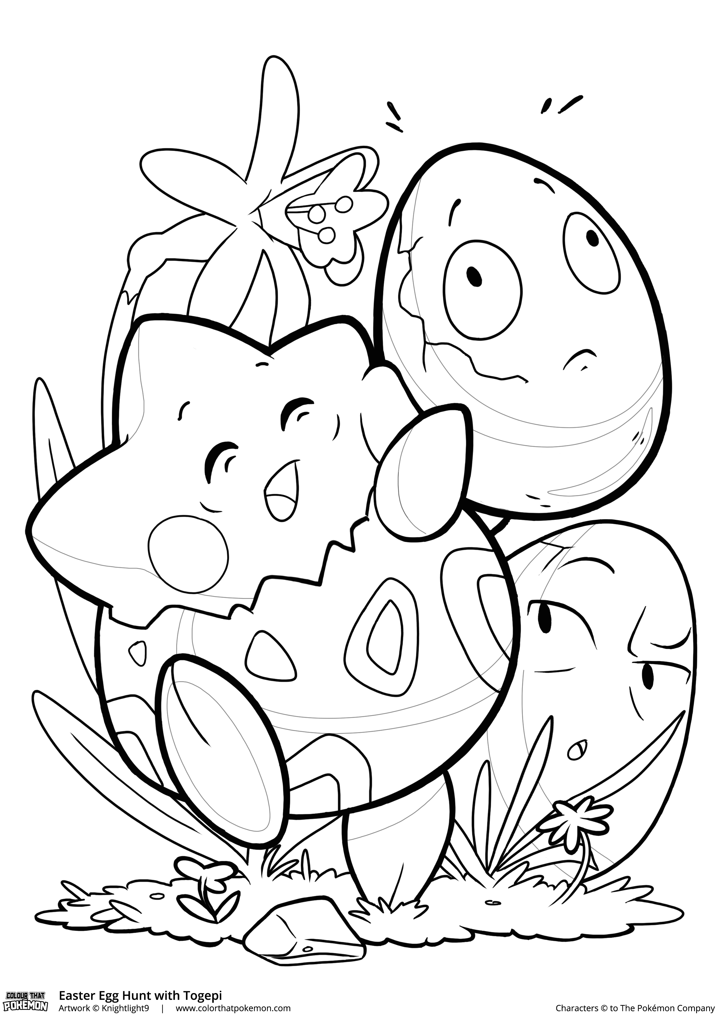 37 Adorable Togepi Coloring Page Printable 1