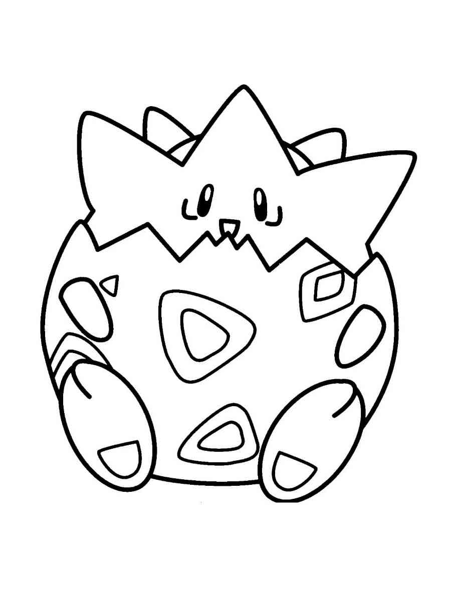 37 Adorable Togepi Coloring Page Printable 2