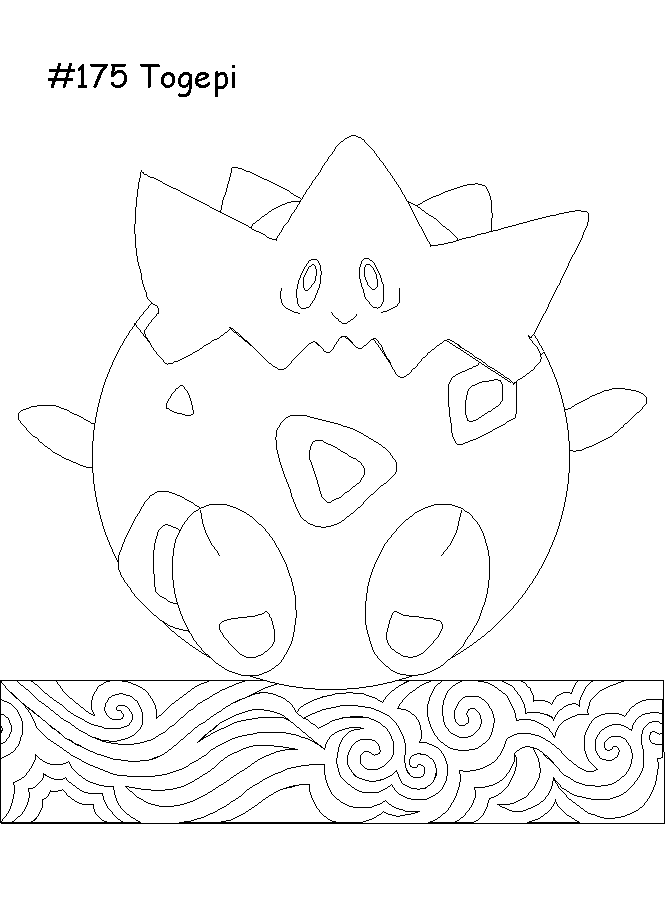 37 Adorable Togepi Coloring Page Printable 7