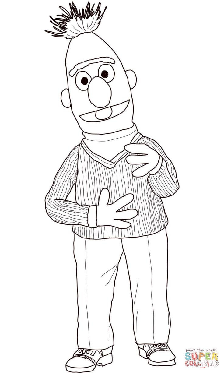 37 Bert and Ernie Coloring Pages Printable 10