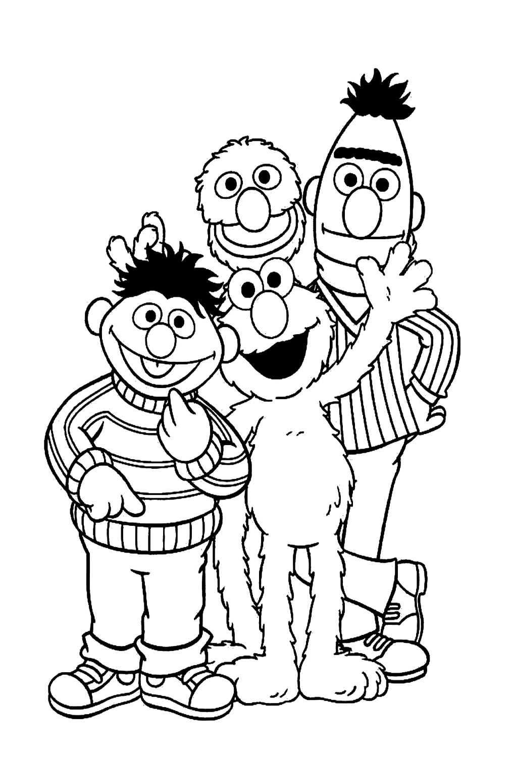 37 Bert and Ernie Coloring Pages Printable 25