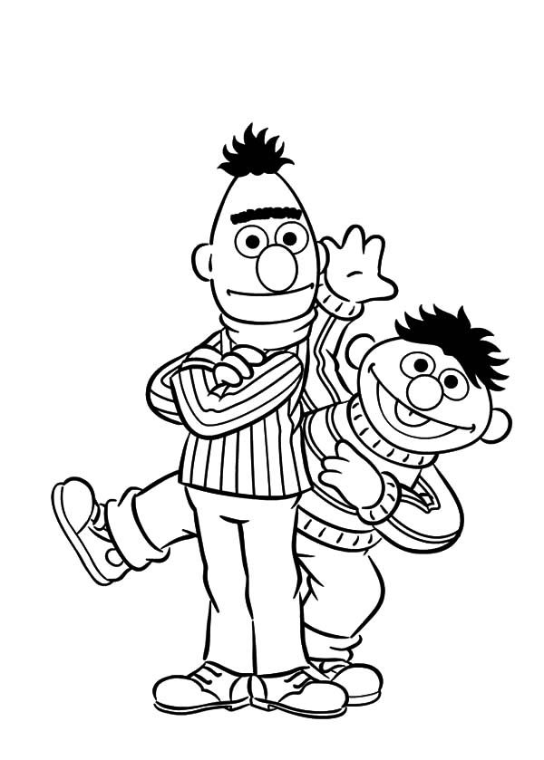 37 Bert and Ernie Coloring Pages Printable 26