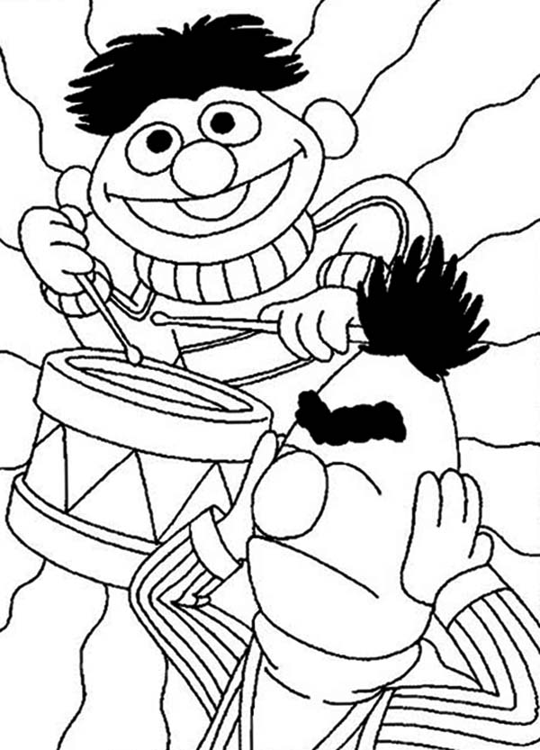 37 Bert and Ernie Coloring Pages Printable 6