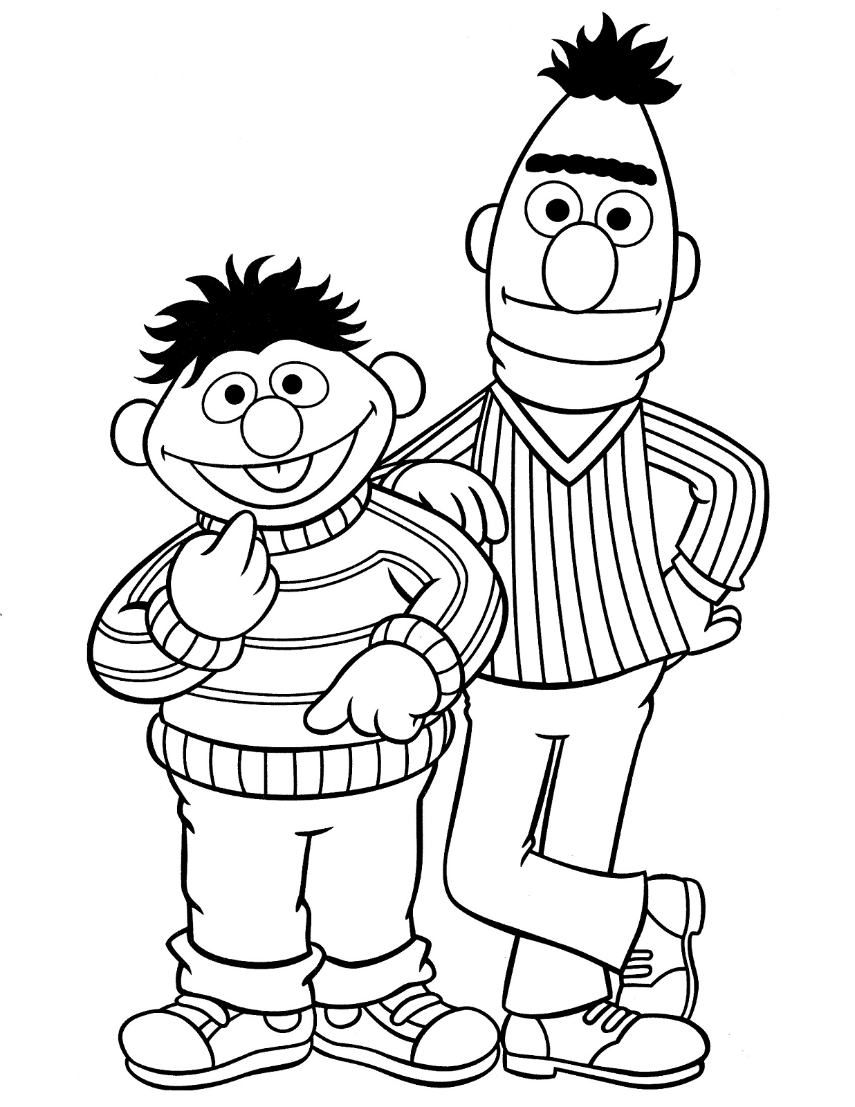 37 Bert and Ernie Coloring Pages Printable 7