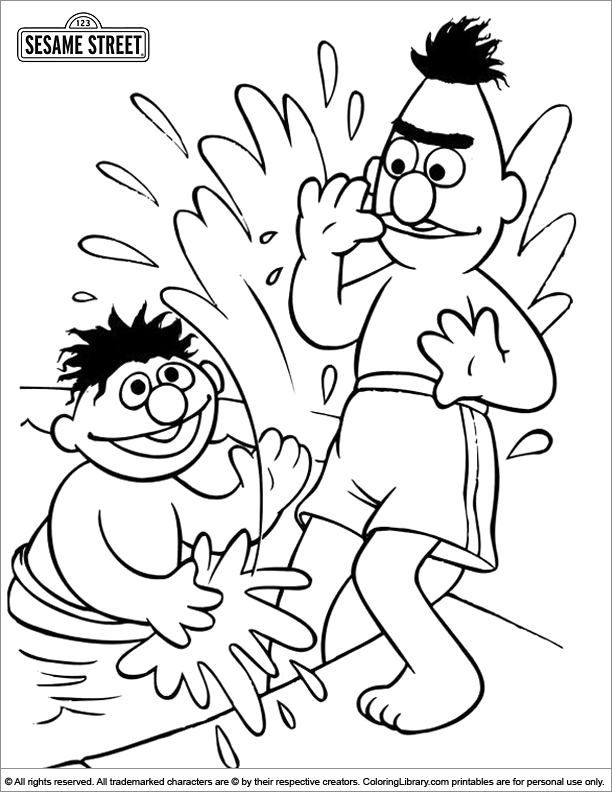 37 Bert and Ernie Coloring Pages Printable 8