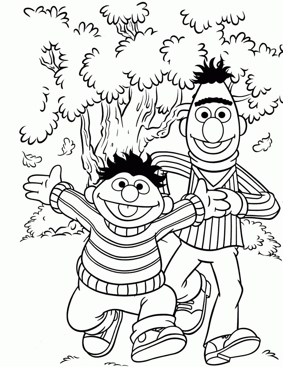 37 Bert and Ernie Coloring Pages Printable 9