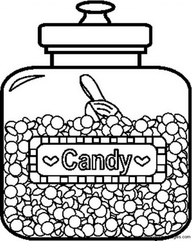 37 Candy Coloring Pages Printable 15