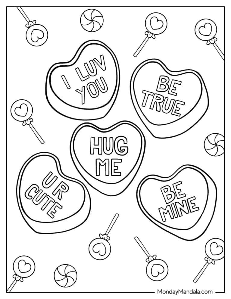 37 Candy Coloring Pages Printable 16