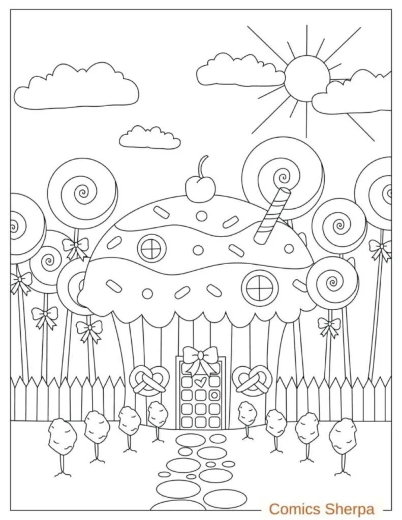 37 Candy Coloring Pages Printable 19