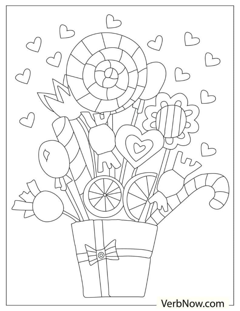 37 Candy Coloring Pages Printable 20