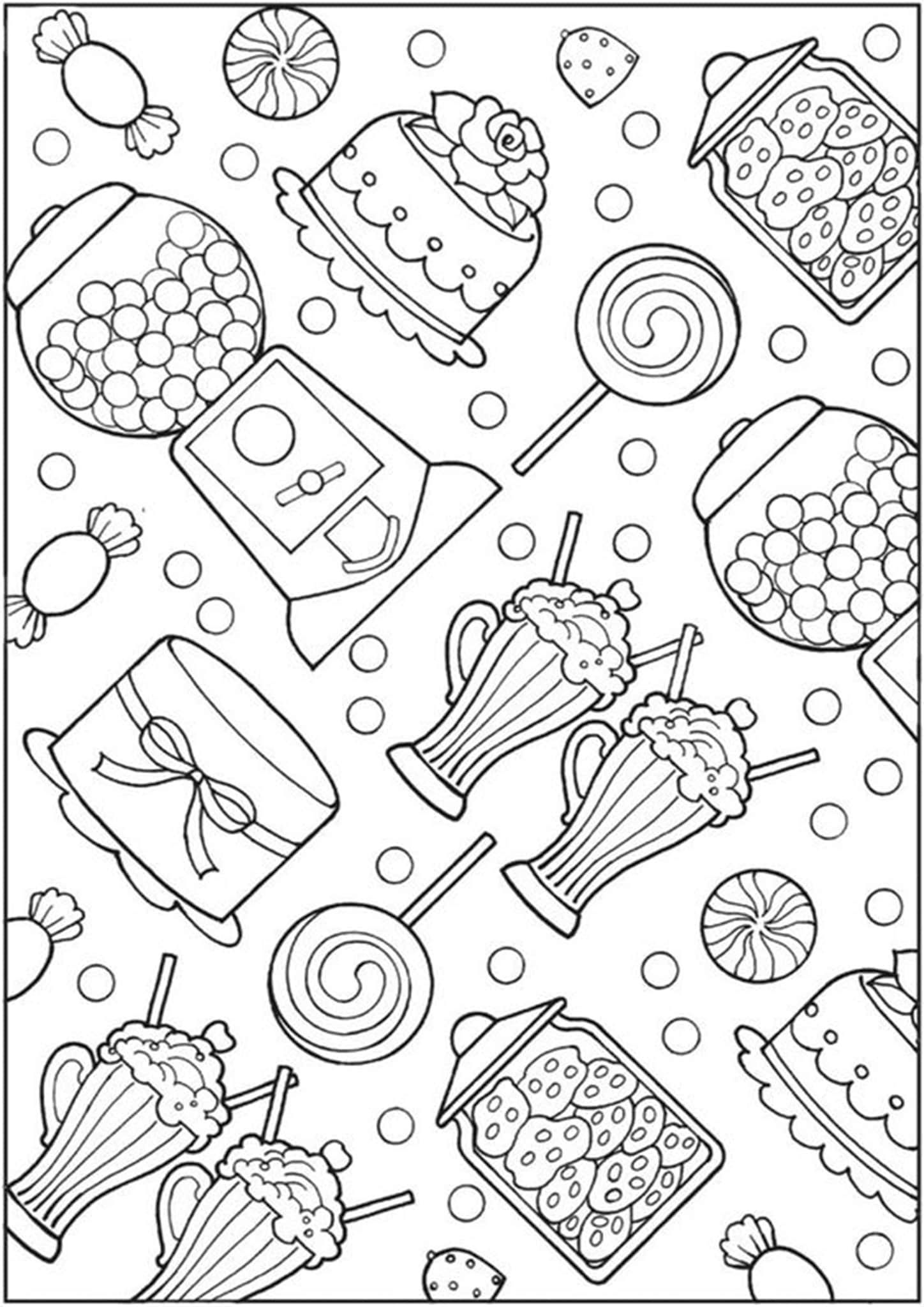 37 Candy Coloring Pages Printable 32