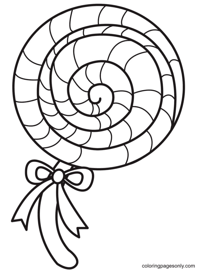 37 Candy Coloring Pages Printable 9