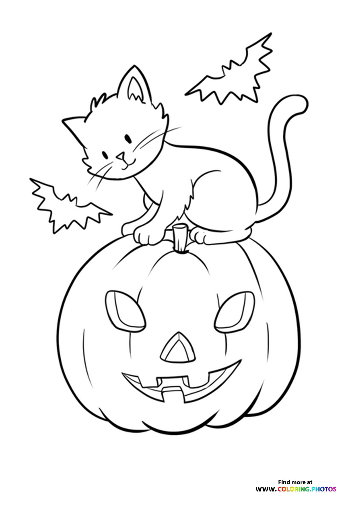 37 Cute Animal Halloween Coloring Pages Printable 23