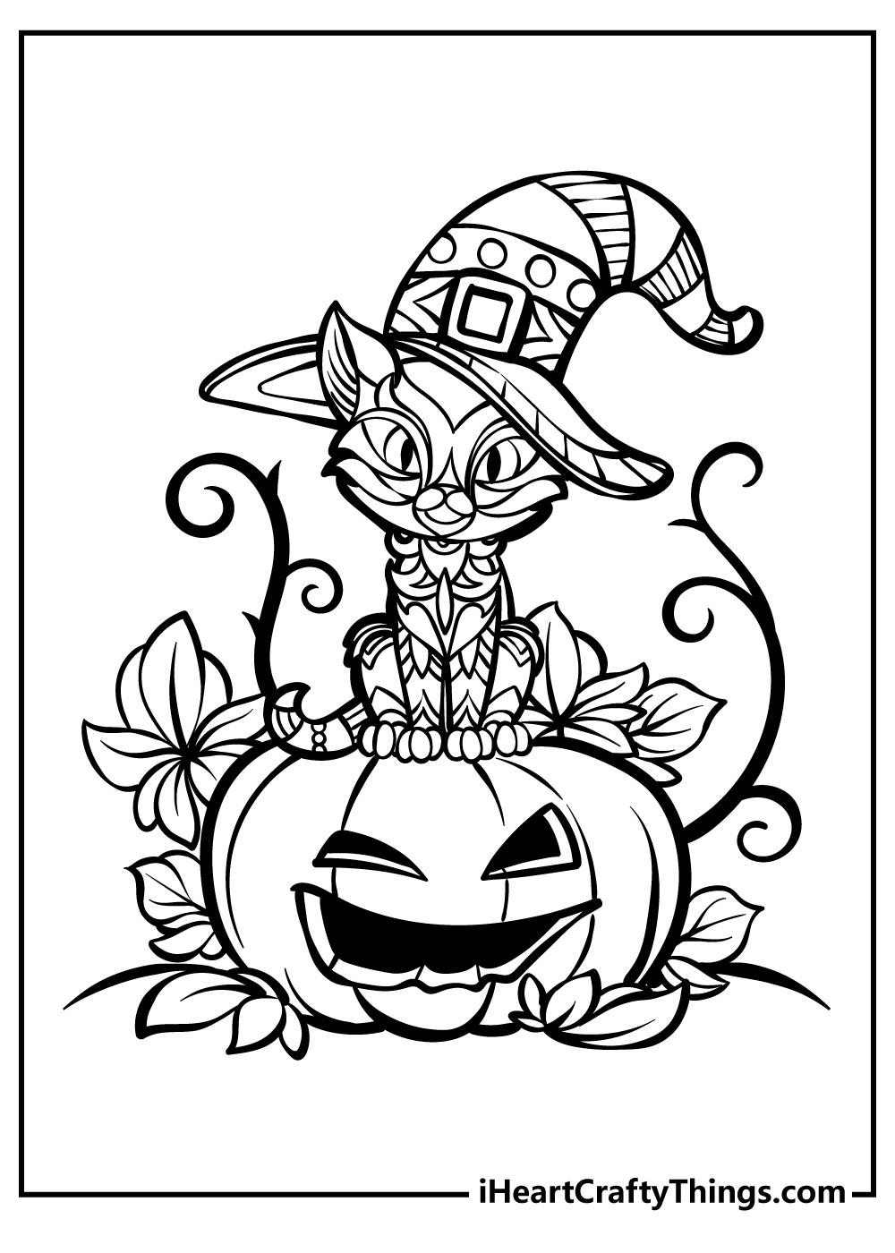 37 Cute Animal Halloween Coloring Pages Printable 35