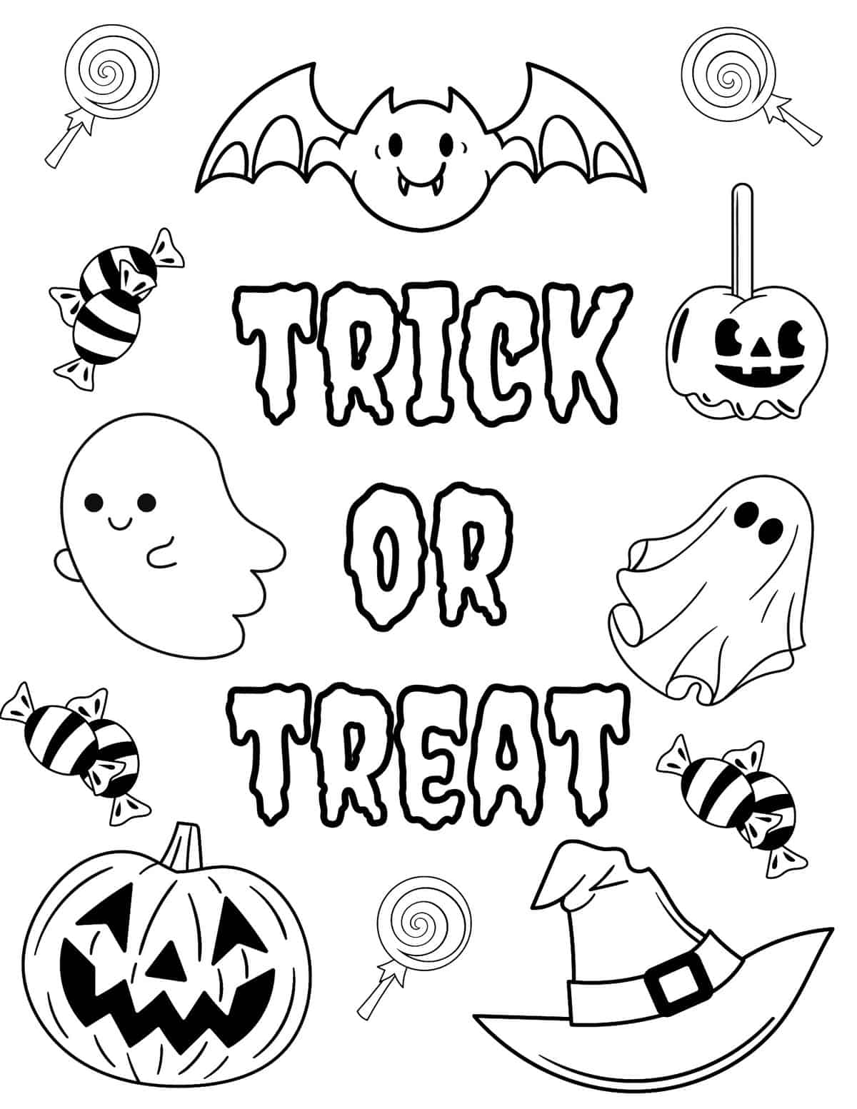 37 Cute Animal Halloween Coloring Pages Printable 4