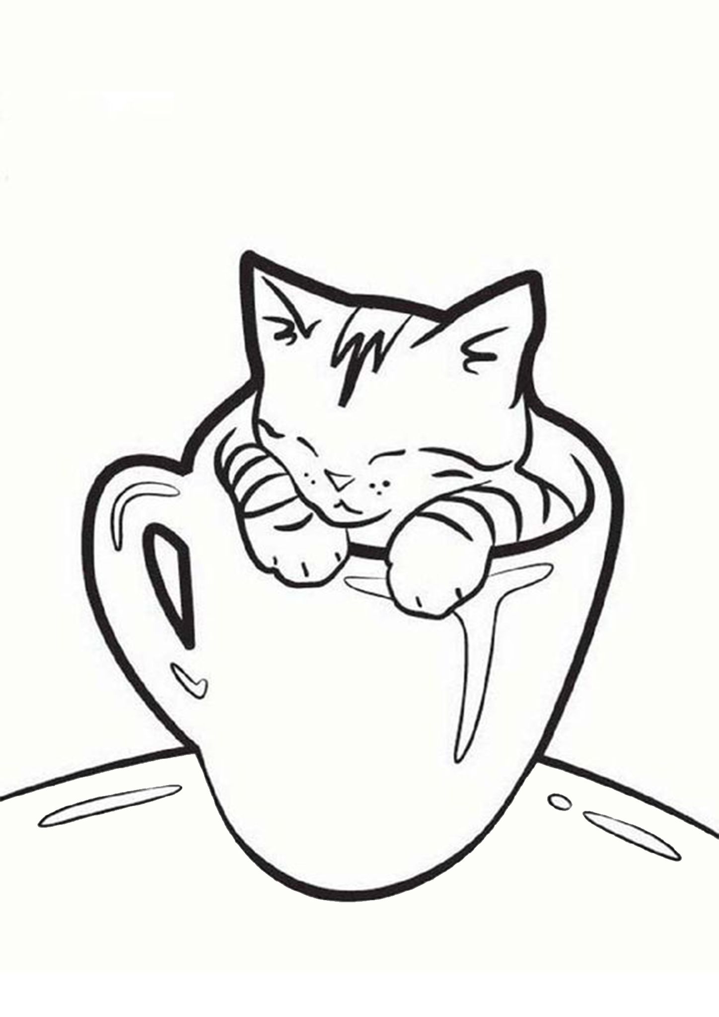 37 Cute Black And White Coloring Pages Printable 13