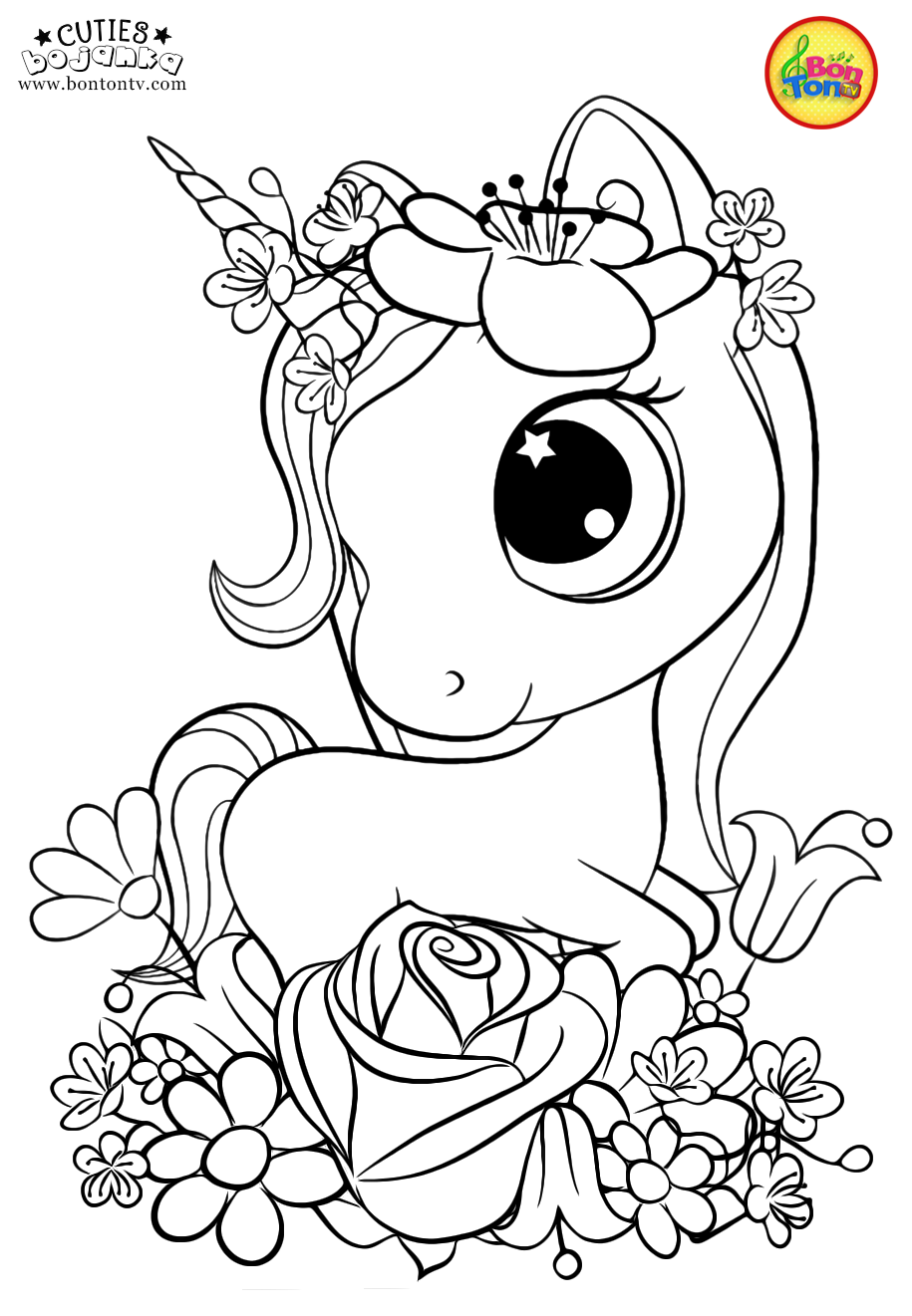 37 Cute Black And White Coloring Pages Printable 25