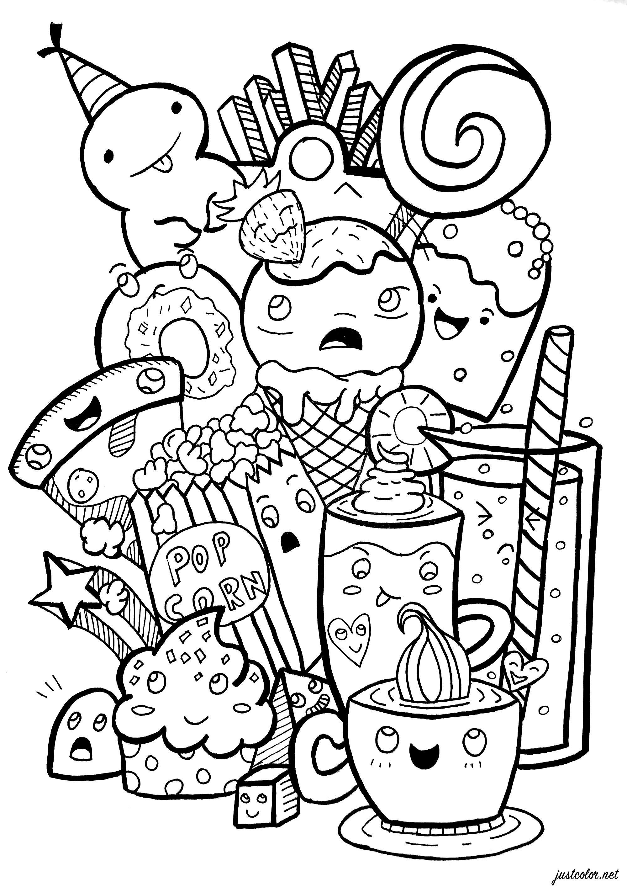 37 Cute Black And White Coloring Pages Printable 26