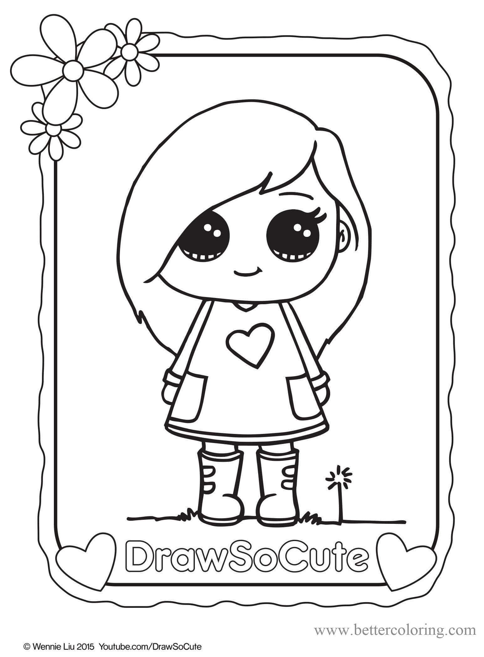 37 Cute Black And White Coloring Pages Printable 6