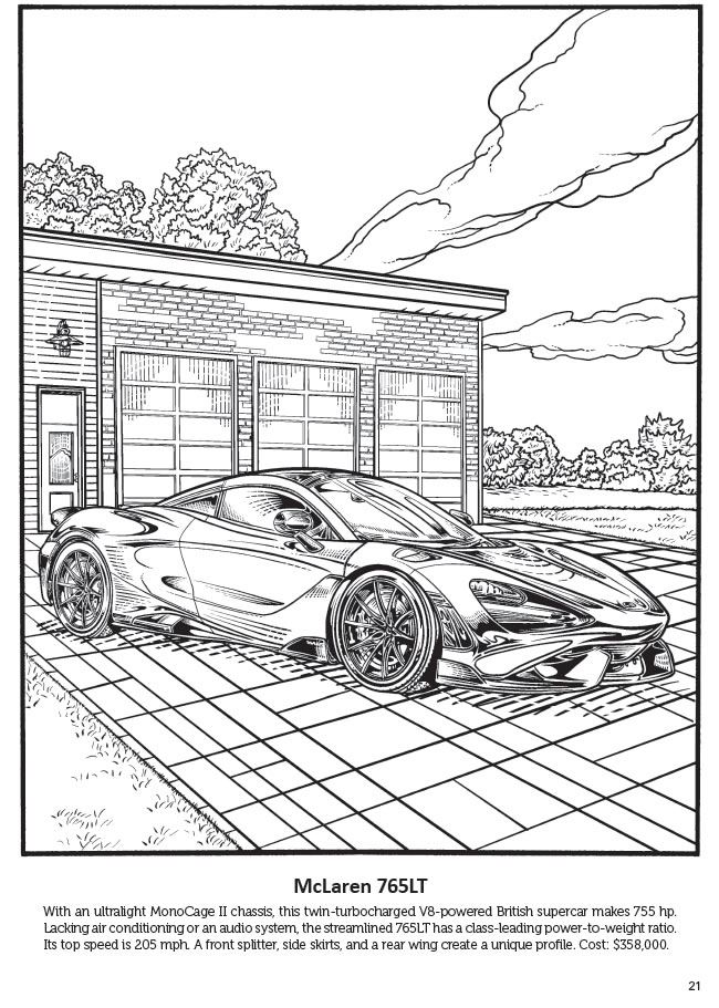 37 Fast Supercars Coloring Pages Printable 16