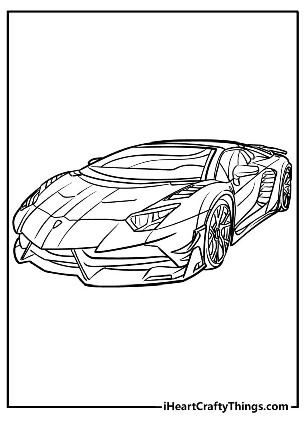 37 Fast Supercars Coloring Pages Printable 24