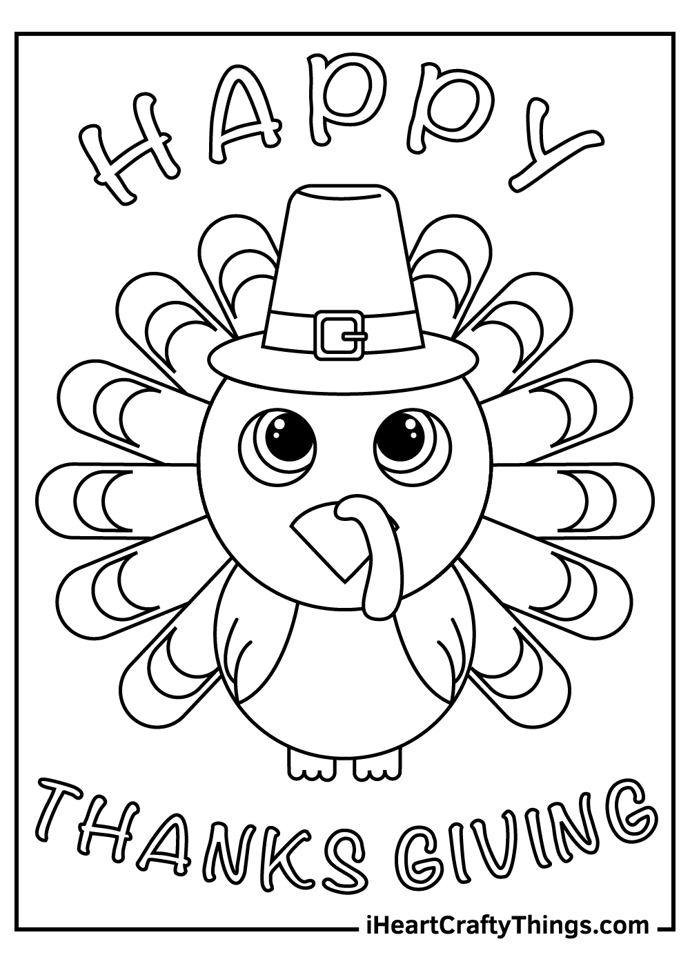 37 Fun Turkey Coloring Pages Printable 1