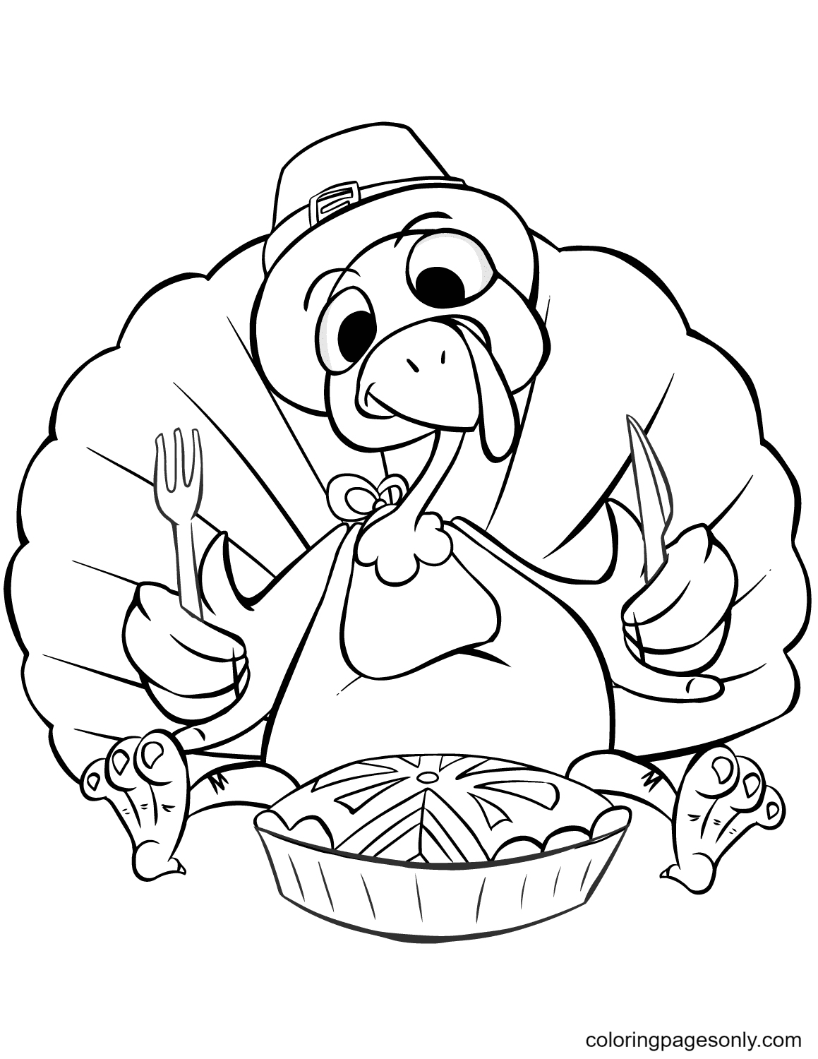 37 Fun Turkey Coloring Pages Printable 10