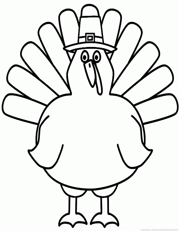 37 Fun Turkey Coloring Pages Printable 11