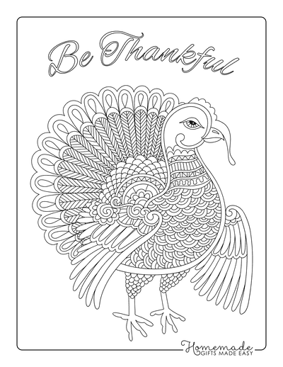 37 Fun Turkey Coloring Pages Printable 18