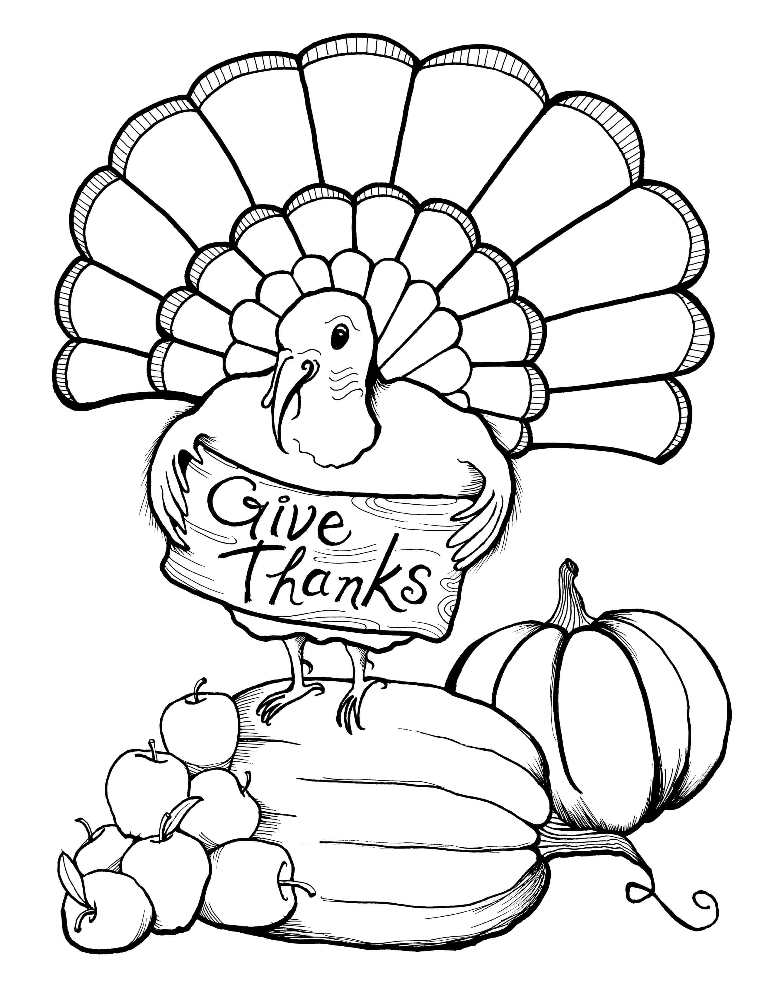 37 Fun Turkey Coloring Pages Printable 26