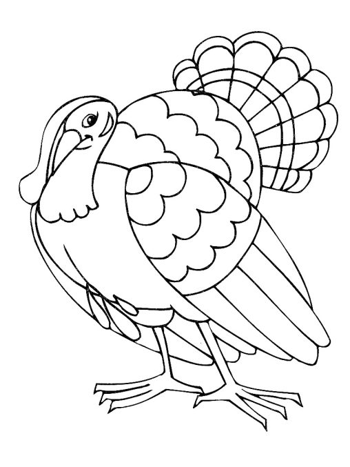 37 Fun Turkey Coloring Pages Printable 28