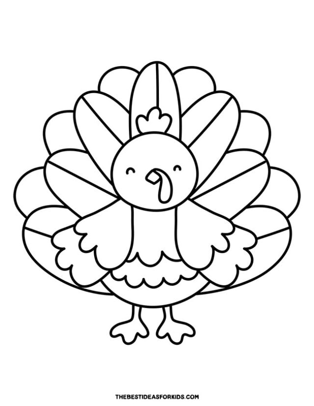 37 Fun Turkey Coloring Pages Printable 29