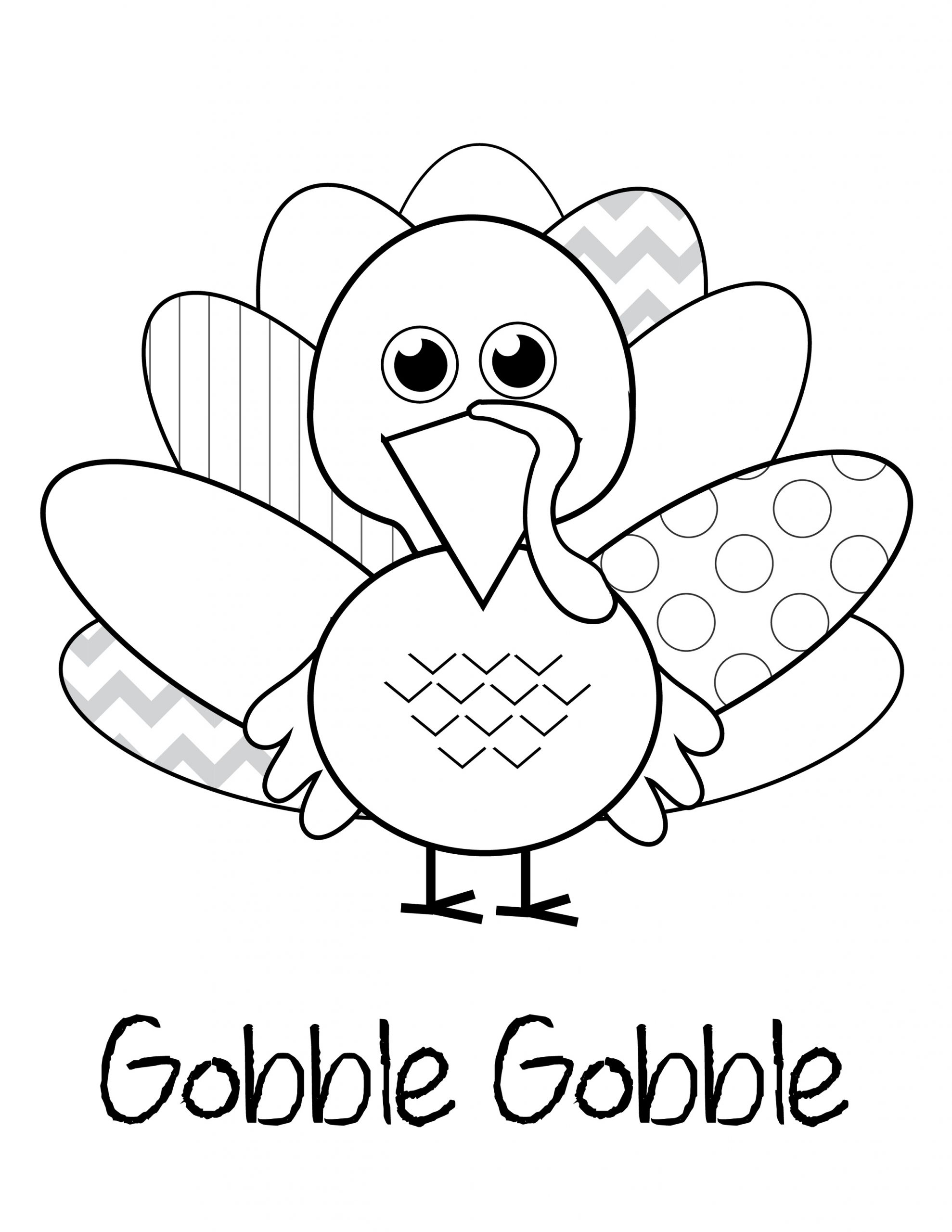 37 Fun Turkey Coloring Pages Printable 3