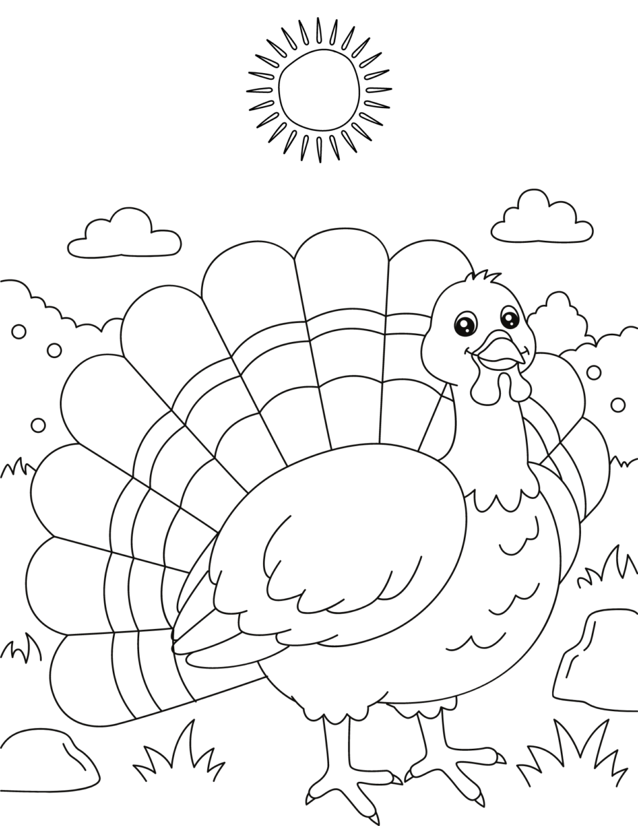 37 Fun Turkey Coloring Pages Printable 30