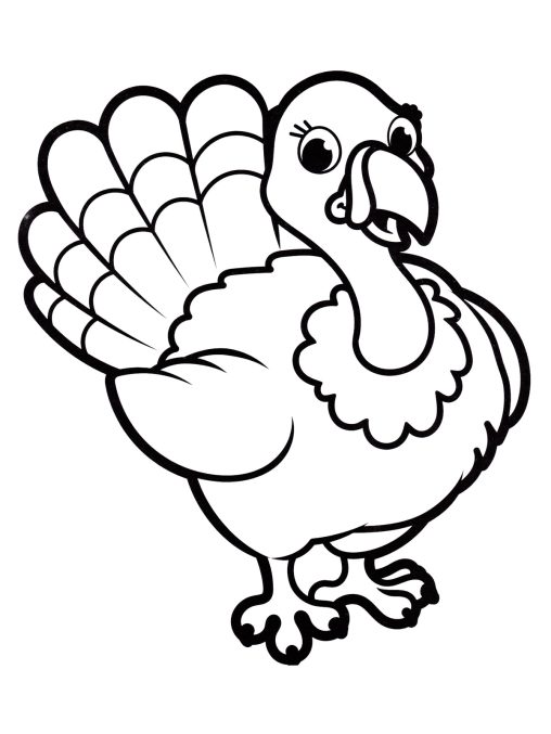 37 Fun Turkey Coloring Pages Printable 32