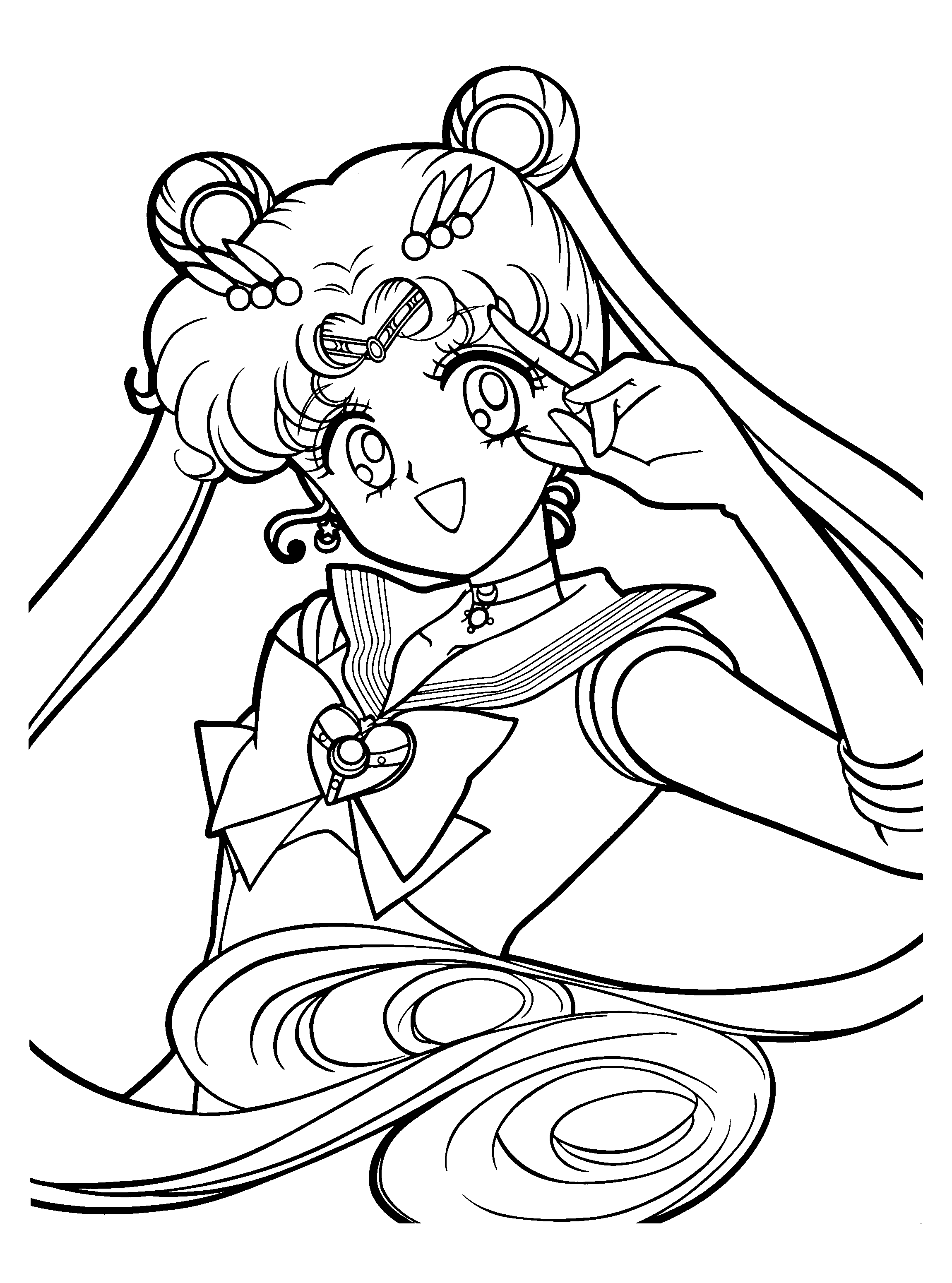 37 Magical Sailor Moon Coloring Pages Printable 1