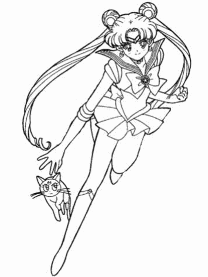 37 Magical Sailor Moon Coloring Pages Printable 15