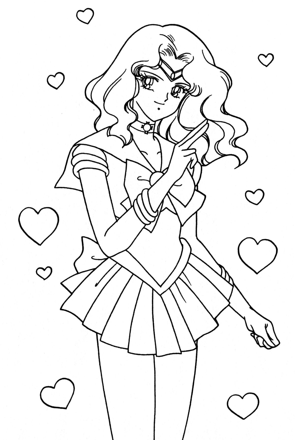 37 Magical Sailor Moon Coloring Pages Printable 16