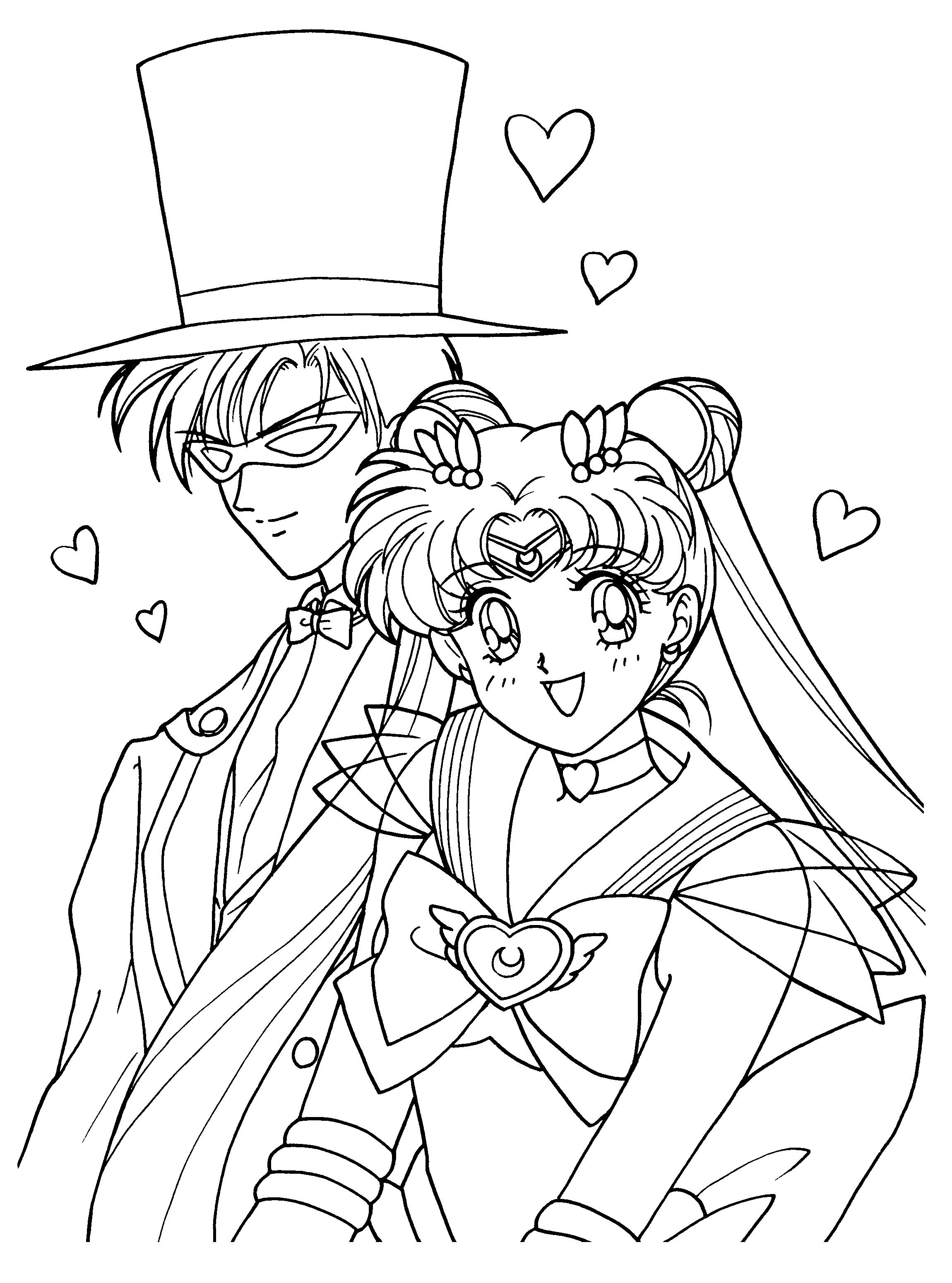 37 Magical Sailor Moon Coloring Pages Printable 29