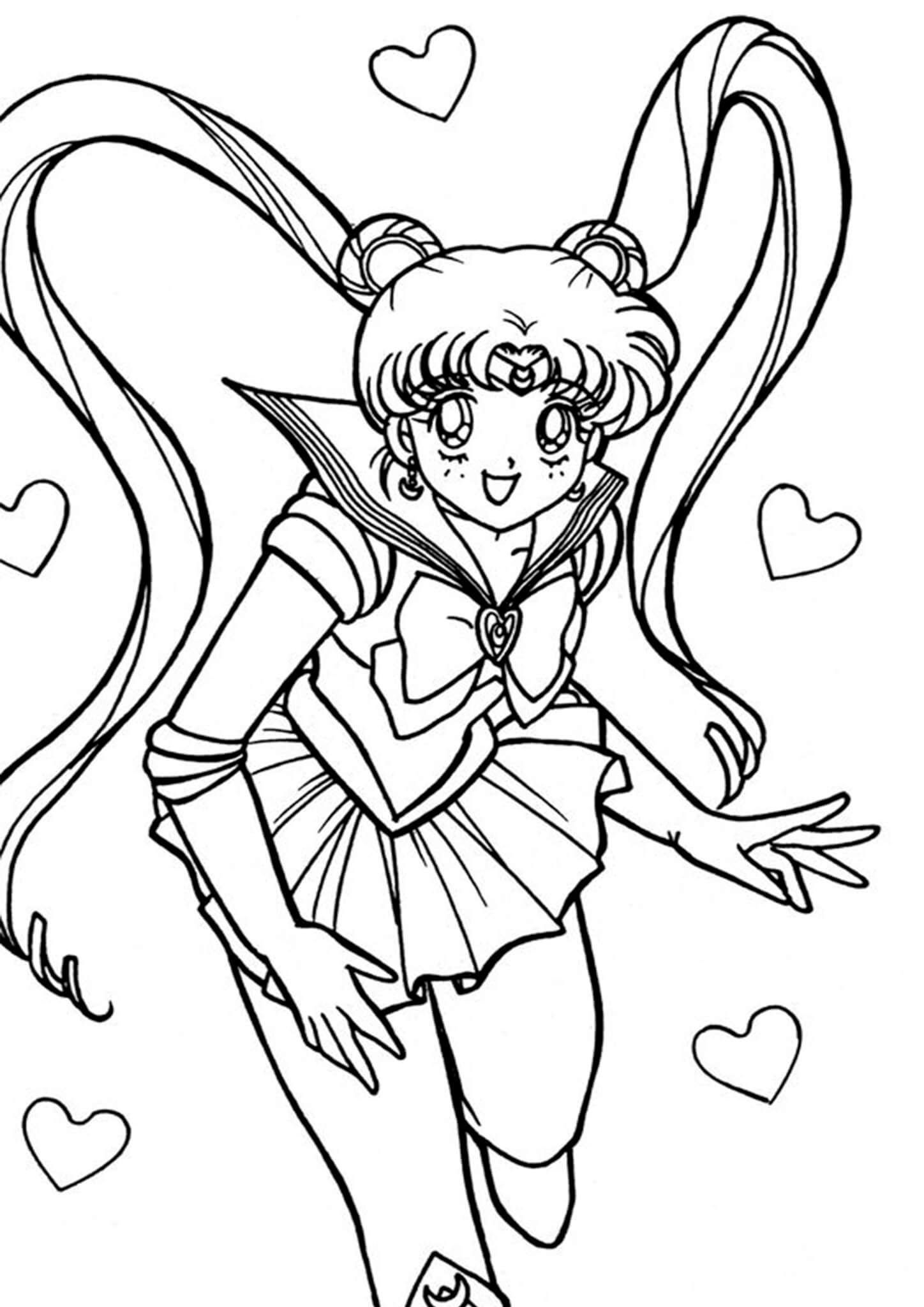 37 Magical Sailor Moon Coloring Pages Printable 5