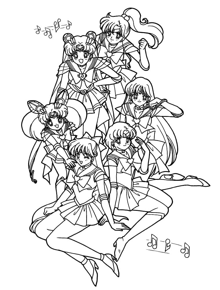 37 Magical Sailor Moon Coloring Pages Printable 7