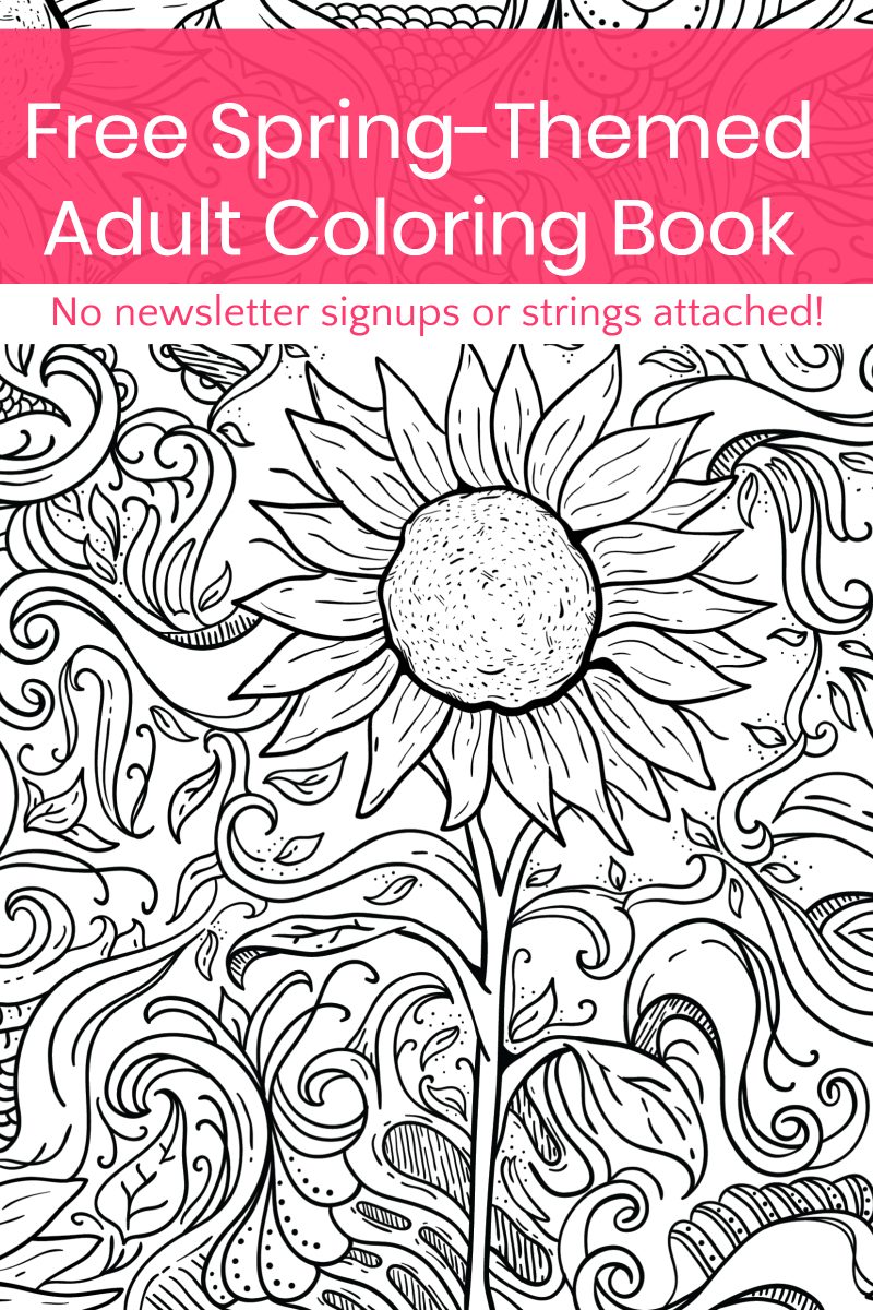 37 Vibrant Spring Coloring Pages Printable 19