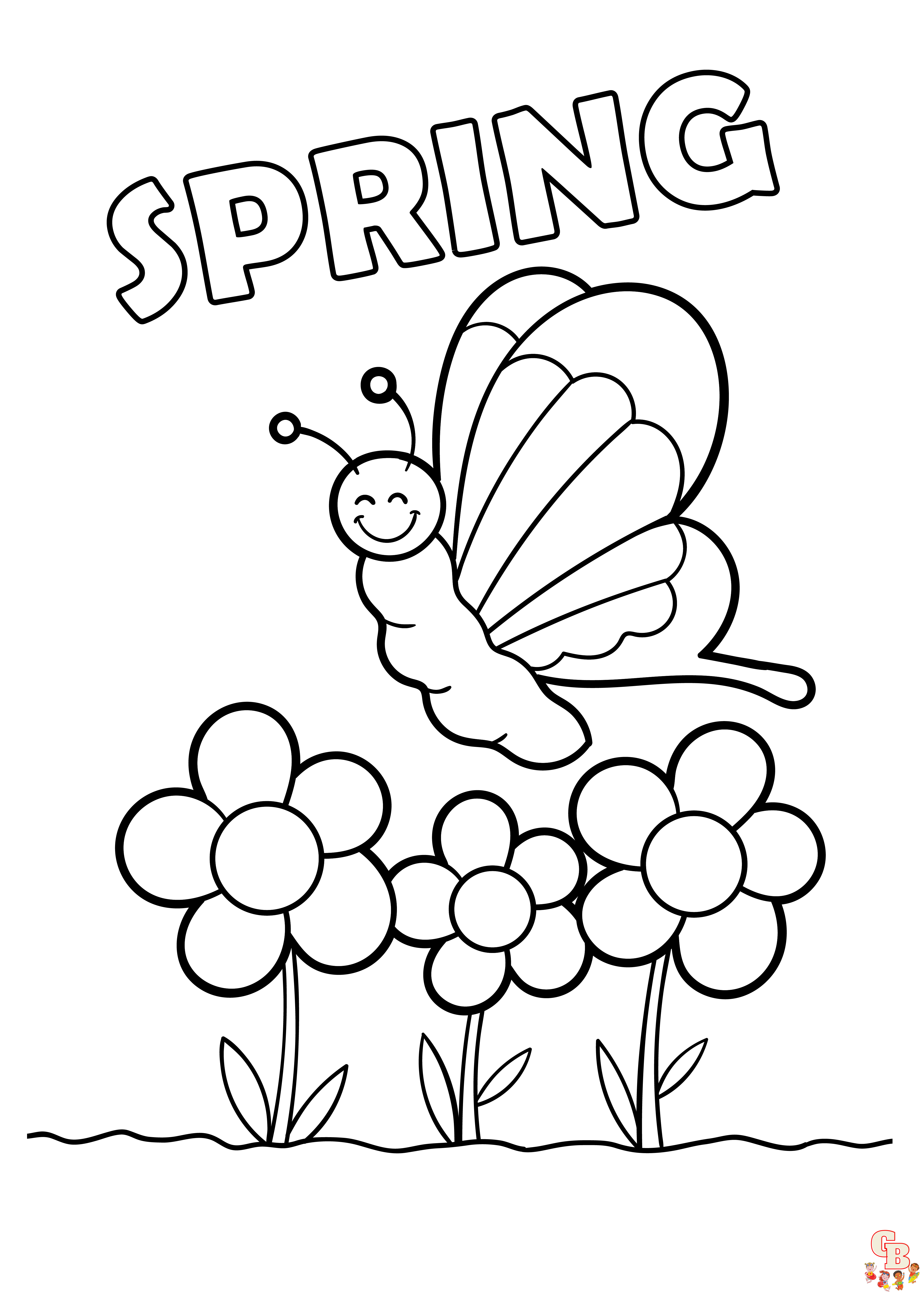 37 Vibrant Spring Coloring Pages Printable 25